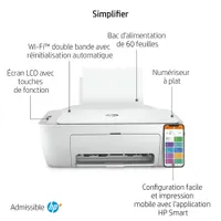 HP DeskJet 2755e Wireless All-In-One Inkjet Printer - HP Instant Ink 3-Month Free Trial Included*