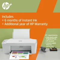 HP DeskJet 2755e Wireless All-In-One Inkjet Printer - HP Instant Ink 3-Month Free Trial Included*