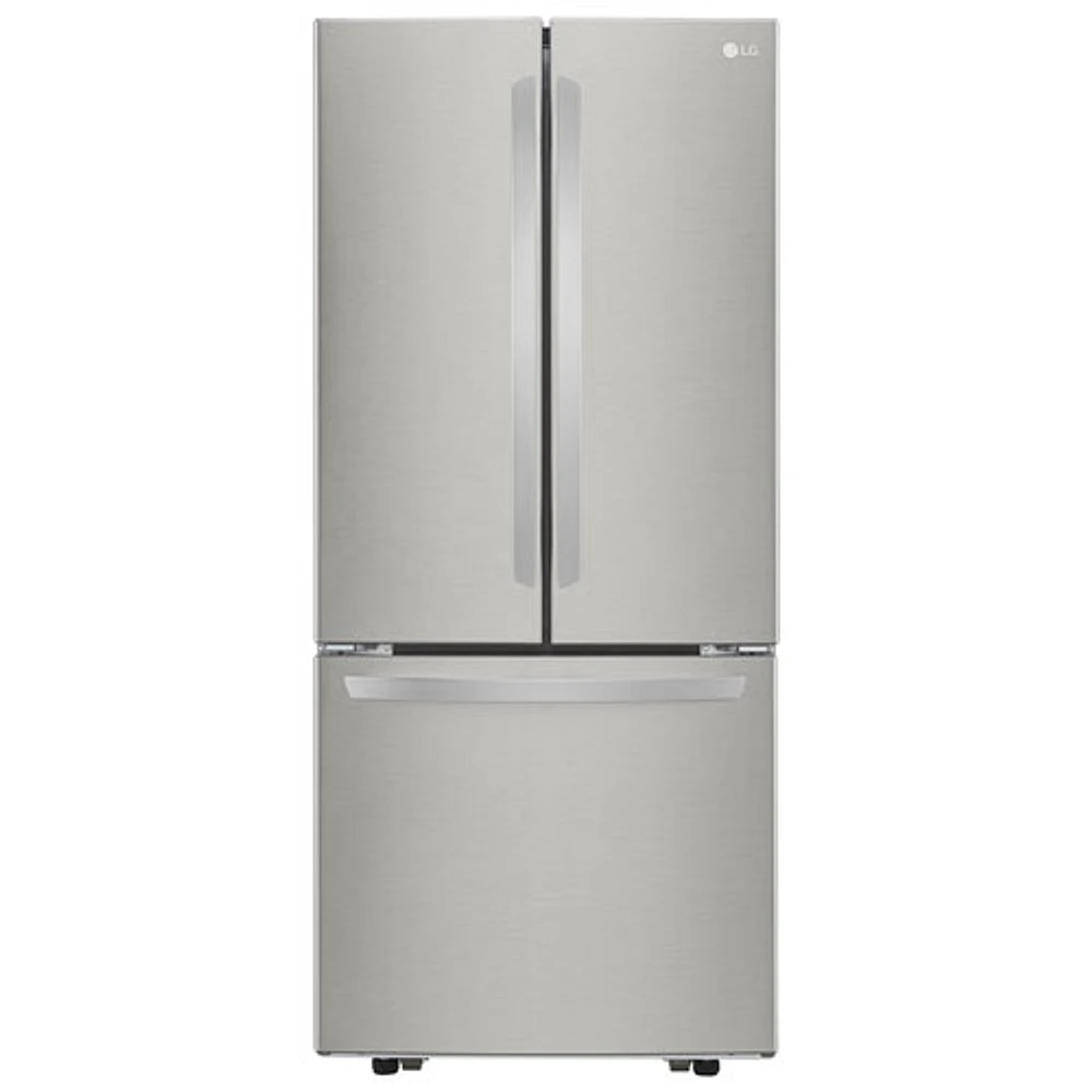 LG 30" 21.8 Cu. Ft. French Door Refrigerator (LRFNS2200S) - Stainless - Open Box - Perfect Condition