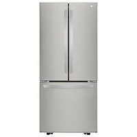 LG 30" 21.8 Cu. Ft. French Door Refrigerator (LRFNS2200S) - Stainless - Open Box - Perfect Condition