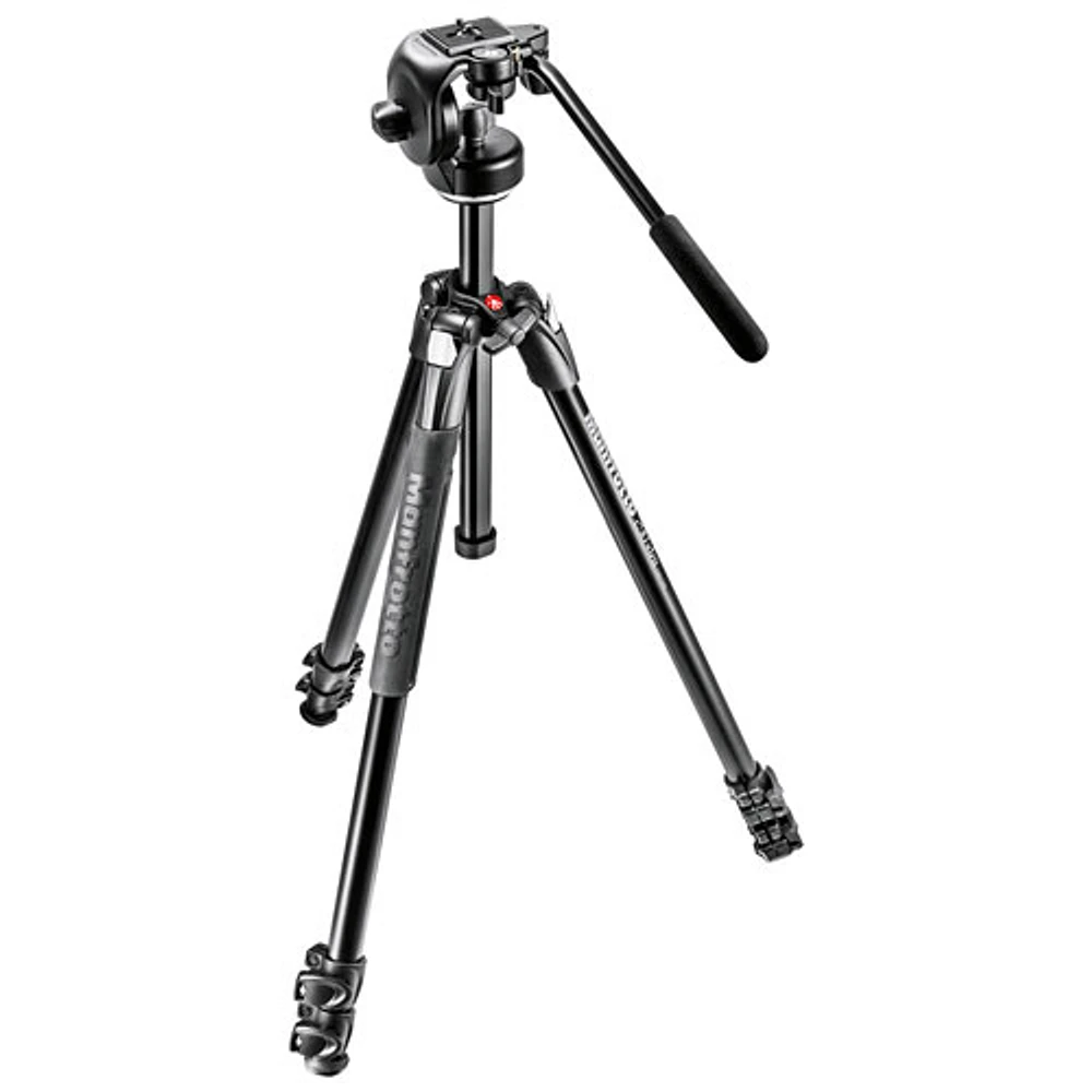 Manfrotto 290 Xtra Alu 3-Section Tripod Kit (MK290XTA2W) - Black