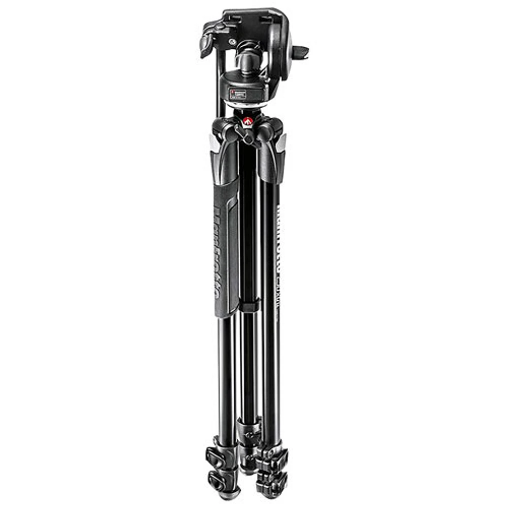 Manfrotto 290 Xtra Alu 3-Section Tripod Kit (MK290XTA2W) - Black