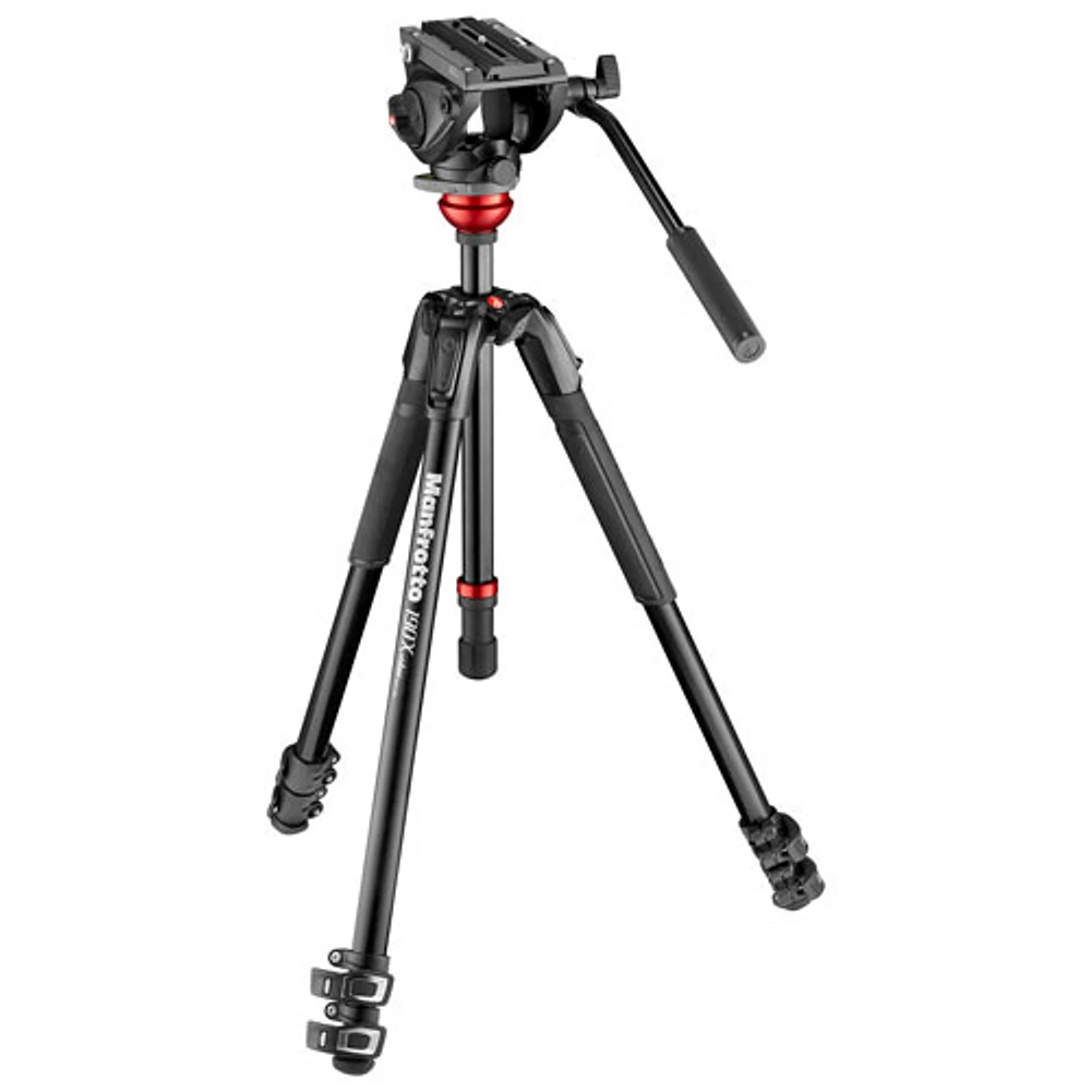 Manfrotto 190X Aluminum Tripod (MVK500190XV) - Black