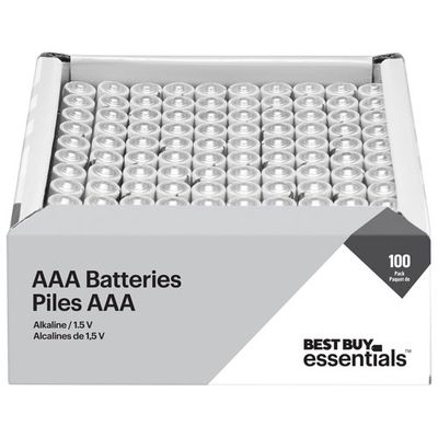 Best Buy Essentials "AAA" Batteries - 100 Pack - Only at Best Buy