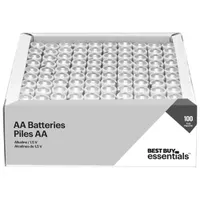 Piles AA Best Buy Essentials - Paquet de 100 - Exclusivité de Best Buy