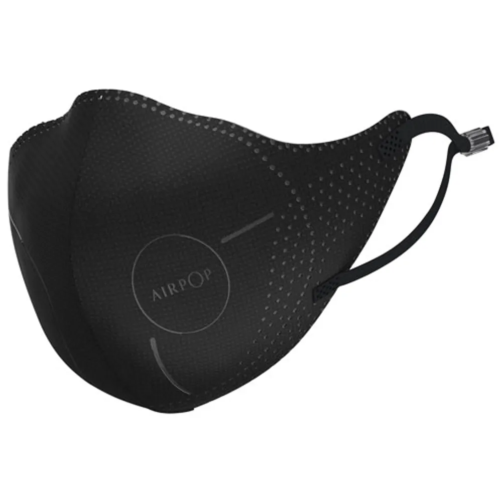 AirPop Light SE Reusable Polyester Face Mask - Black