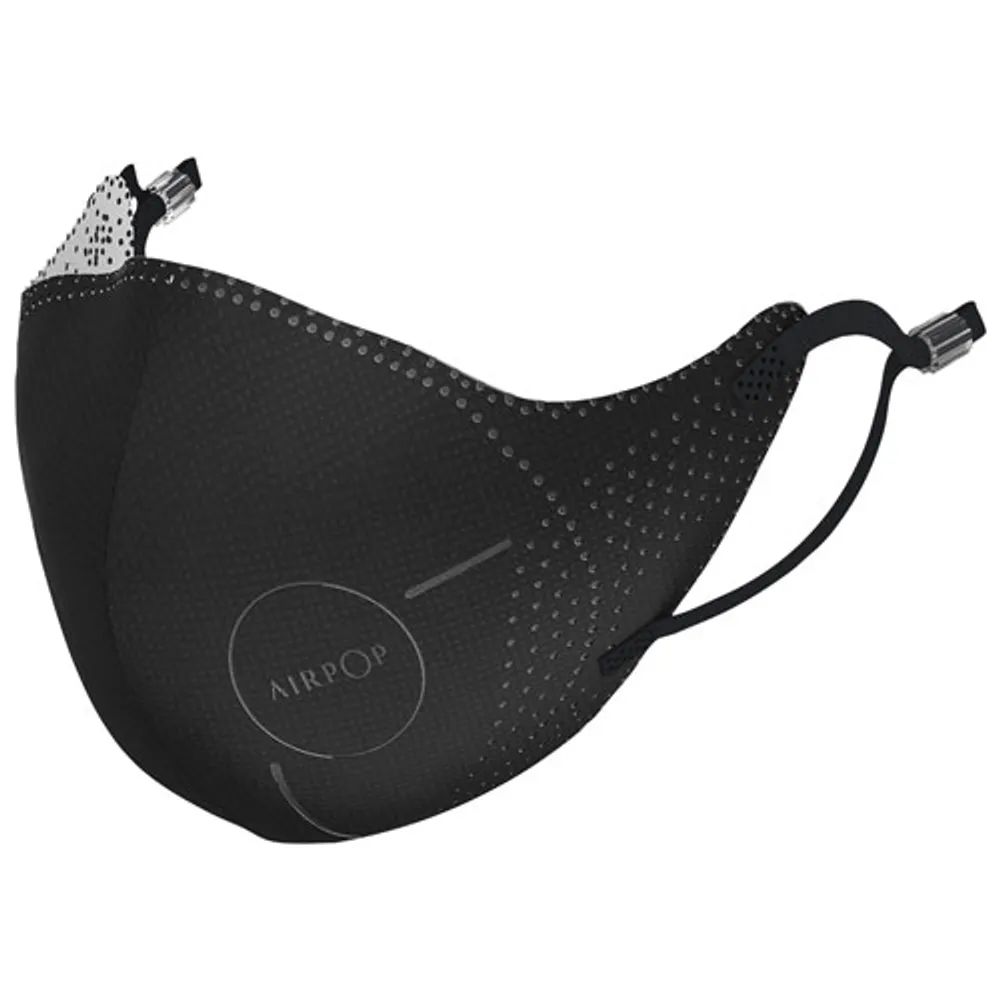 AirPop Light SE Reusable Polyester Face Mask - Black
