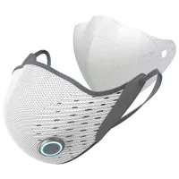 AirPop Active+ Halo Reusable Microfibre Smart Face Mask - White/Grey