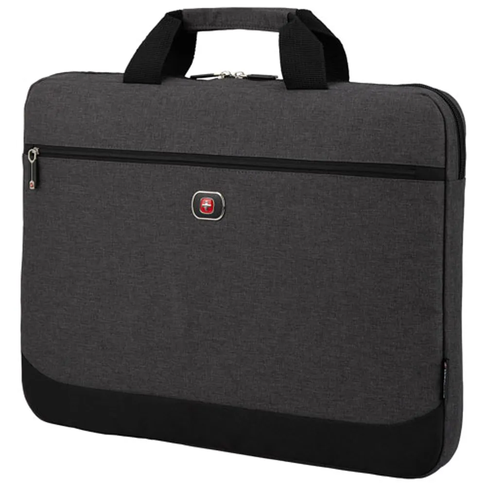 Wenger Textured Fabric 17" Laptop Sleeve - Grey/Black