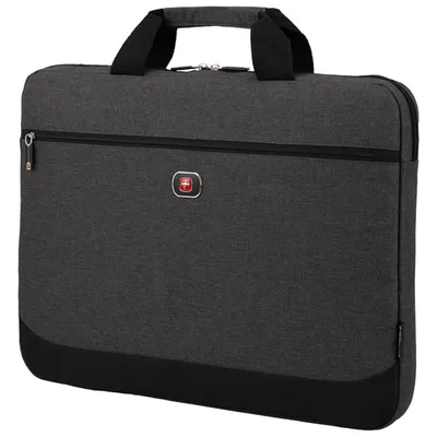 Wenger Textured Fabric 17" Laptop Sleeve - Grey/Black