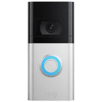 Ring Wi-Fi Video Doorbell 4 - Satin Nickel