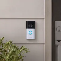 Sonnette vidéo Wi-Fi 4 de Ring - Nickel satiné