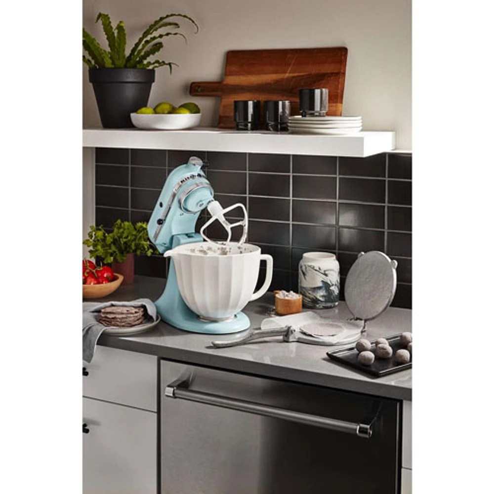 KitchenAid 5Qt Ceramic Stand Mixer Bowl - White Shell
