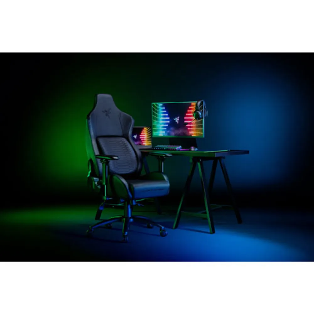 Razer Iskur Ergonomic Faux Leather Gaming Chair - Black