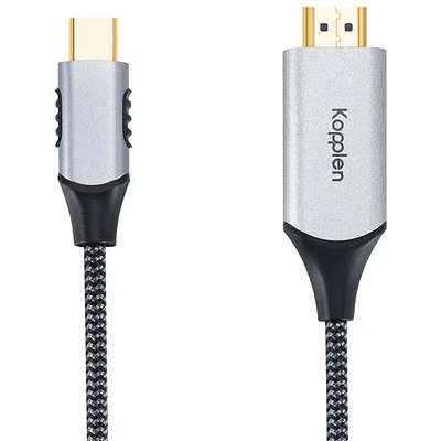 Câble USB-C à HDMI 4K de 30 Hz de 1,8 m (6 pi) de Kopplen (CBL-CH01SGR)