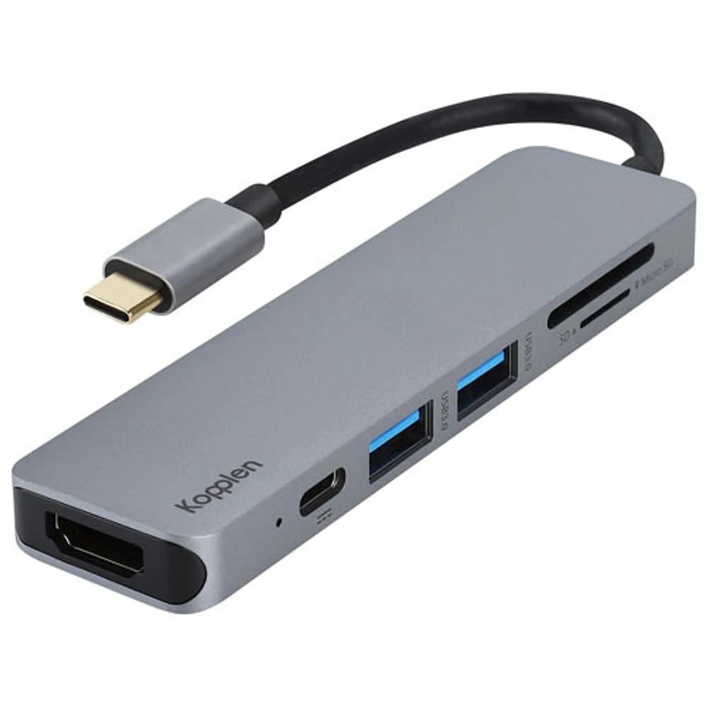 Concentrateur 6-en-1 USB-C de Kopplen (HUB-C31SGR)