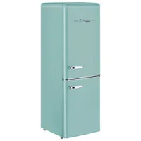 Retro By Unique 23" 7 Cu. Ft. Bottom Freezer Refrigerator (UGP-215L T AC) - Ocean Mist Turquoise