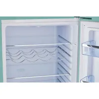 Retro By Unique 23" 7 Cu. Ft. Bottom Freezer Refrigerator (UGP-215L T AC) - Ocean Mist Turquoise