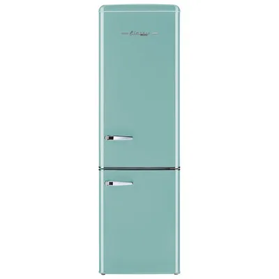 Retro By Unique 23" 9 Cu. Ft. Bottom Freezer Refrigerator (UGP-275L T AC) - Ocean Mist Turquoise