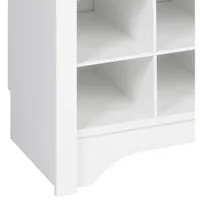 Modern 32-Cubby Shoe Storage Console