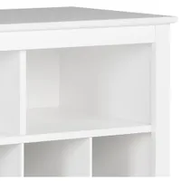 Modern 32-Cubby Shoe Storage Console