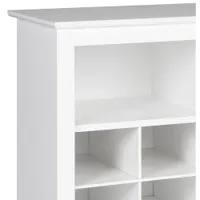 Modern 32-Cubby Shoe Storage Console