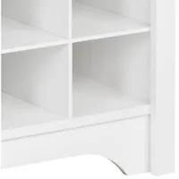 Modern 32-Cubby Shoe Storage Console