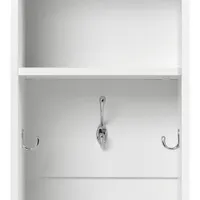 Prepac Modern Narrow Hall Tree Organizer - Set of 2 - White