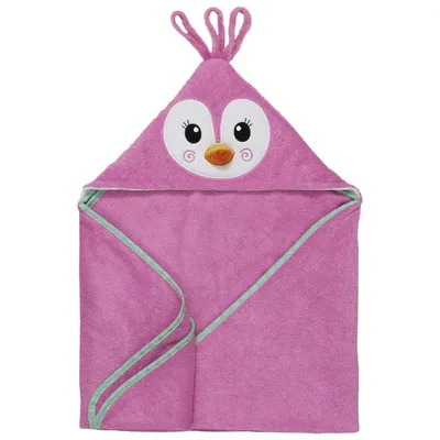 Zoocchini Kids Plush Terry Hooded Bath Towel - 0 to 18 Months