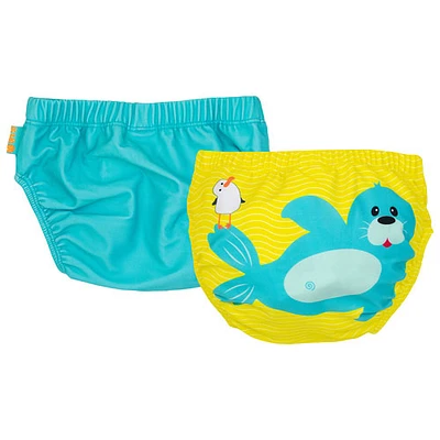 Zoocchini Knit Swim Diaper - 6 to 12 Months - Set of 2 - Seal