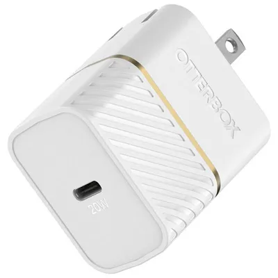 OtterBox Fast Charge 20W USB-C Wall Charger (78-80215) - White