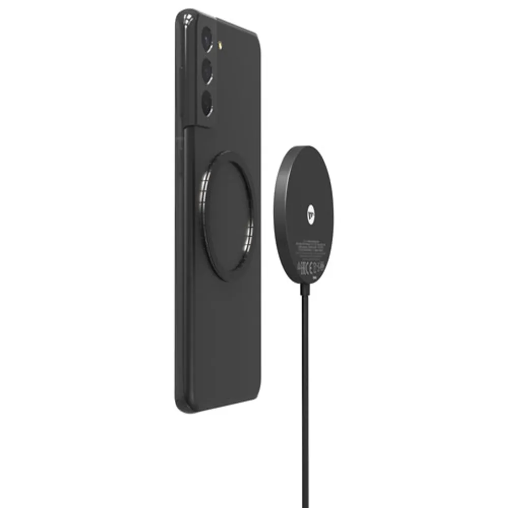 Chargeur sans fil de 15 W avec MagSafe snap+ de mophie - Noir