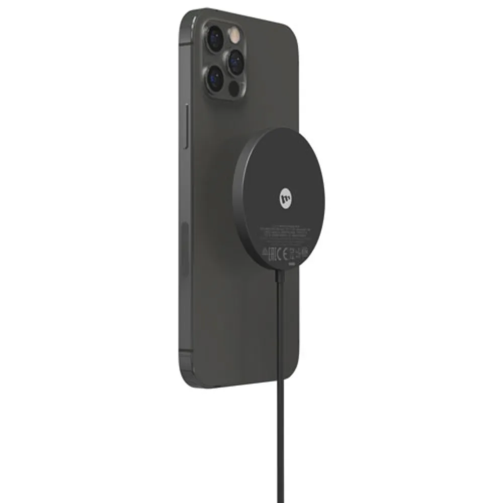 Chargeur sans fil de 15 W avec MagSafe snap+ de mophie - Noir