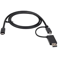 StarTech 1m (3.28 ft.) USB-C to USB-C Cable with USB-A Adapter Dongle (USBCCADP)