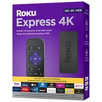 Lecteur multimédia de diffusion en continu Roku Express 4K avec télécommande