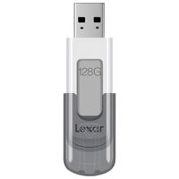 Lexar JumpDrive V100 128GB USB 3.0 Flash Drive - White/Grey