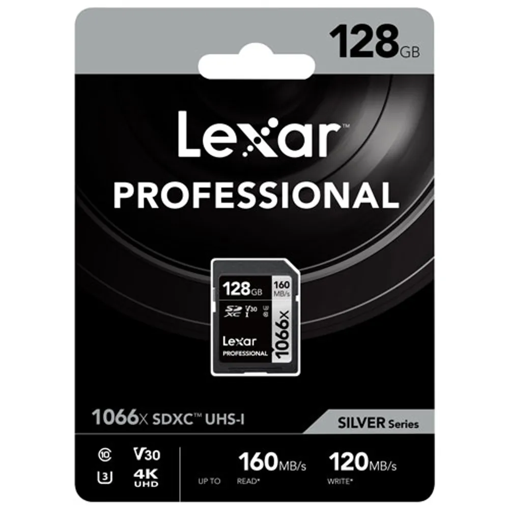 Lexar Professional 1066x 128GB 160MB/s SDXC UHS-I Memory Card