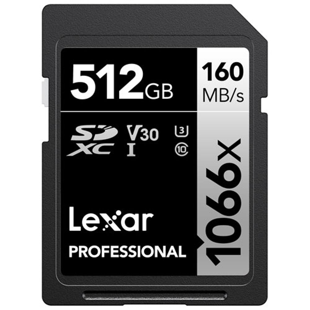 Lexar Professional 1066x 512GB 160MB/s SDXC UHS-I Memory Card