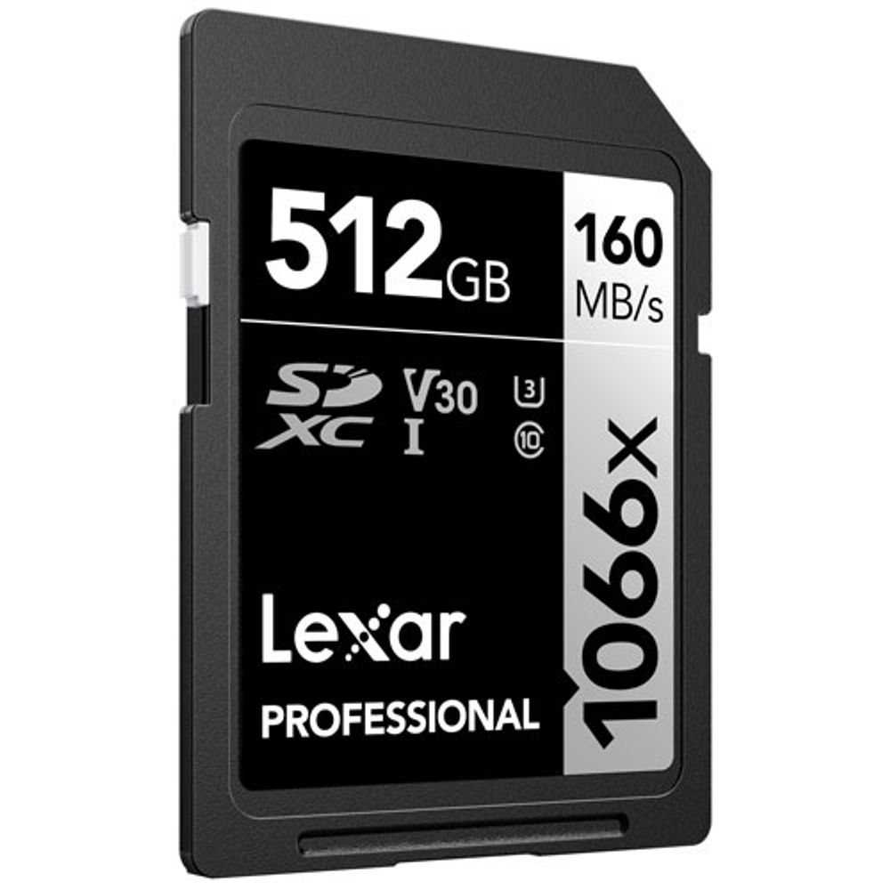 Lexar Professional 1066x 512GB 160MB/s SDXC UHS-I Memory Card