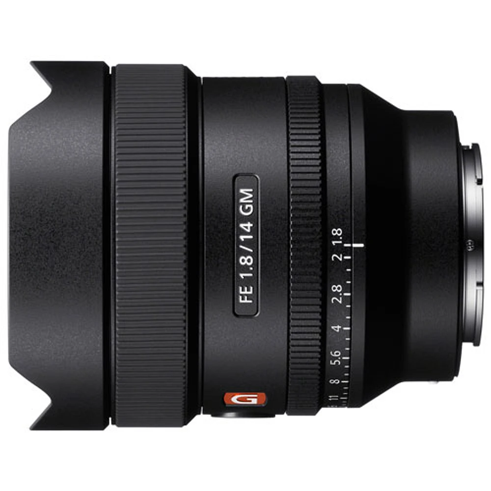 Objectif plein format FE 14 mm f/1,8 GM G Master de Sony