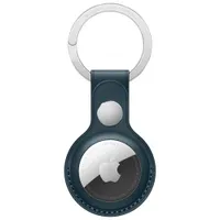 Apple AirTag Leather Key Ring - Baltic Blue