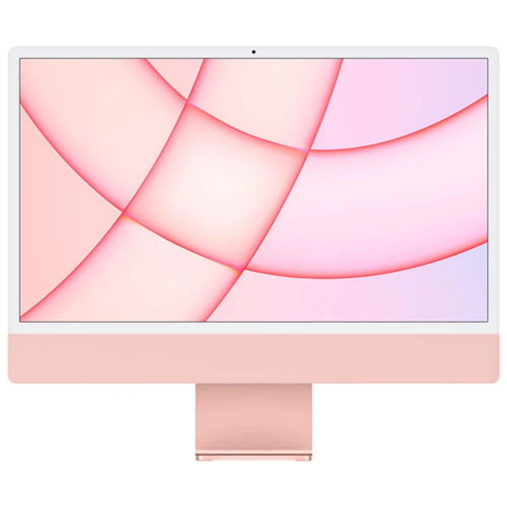 iMac de 24 po d'Apple (printemps 2021) - Rose (M1 d'Apple/CG à 8 coeurs/SSD Go/RAM 8 Go