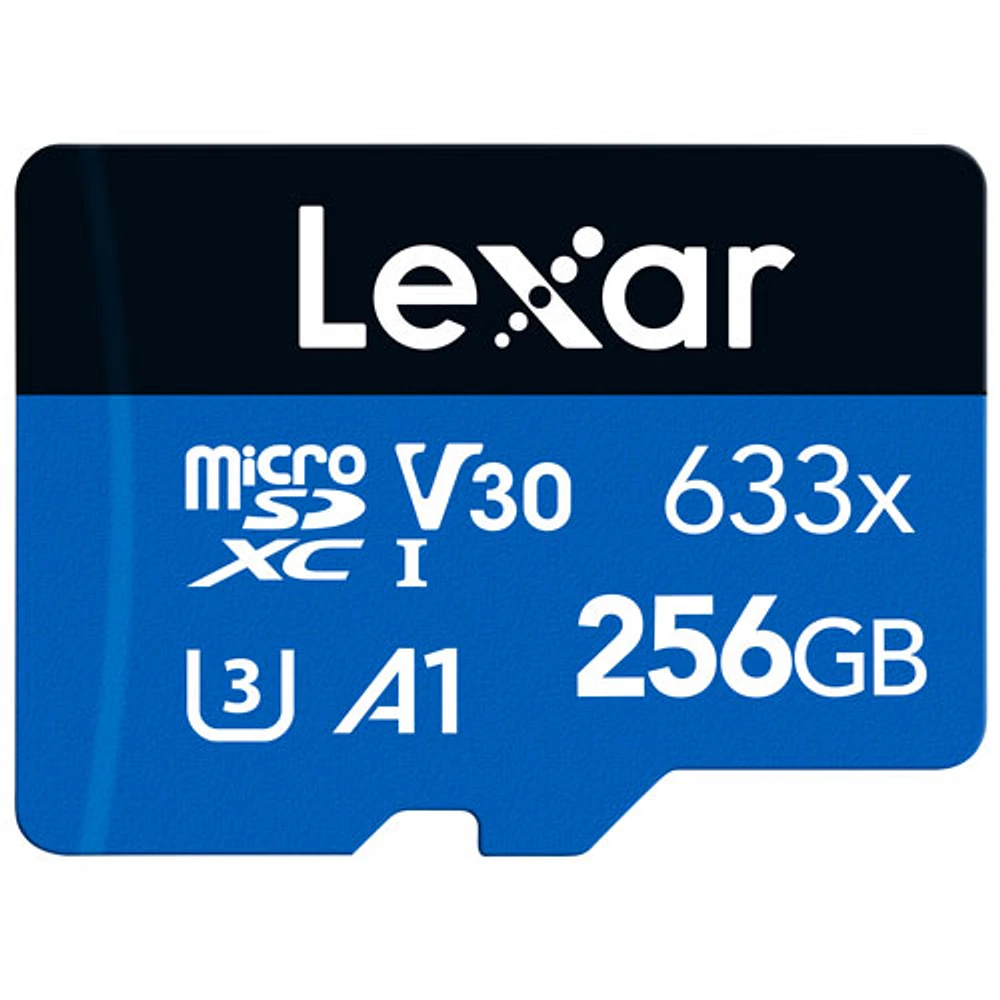 Lexar 633x 256GB 100MB/s microSDXC Class 10 Memory Card