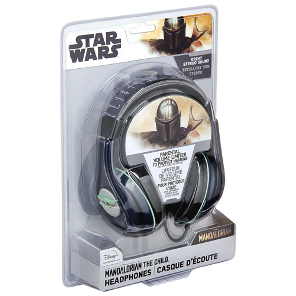 KIDdesigns The Mandalorian Over-Ear Noise Cancelling Kids Headphones - The Child/Blue