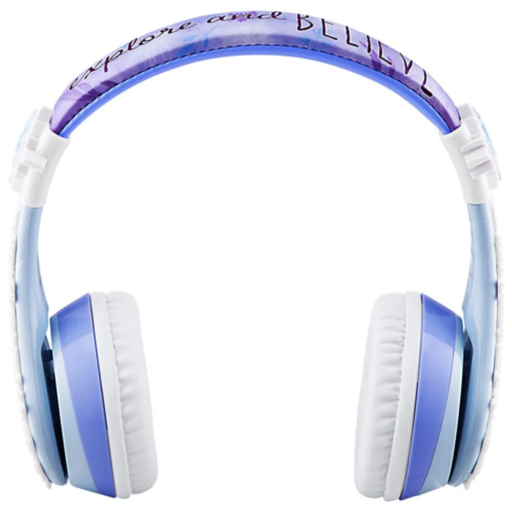 Casque d'écoute Bluetooth pour enfants à suppression du bruit Reine des neiges 2 KIDdesigns - Bleu