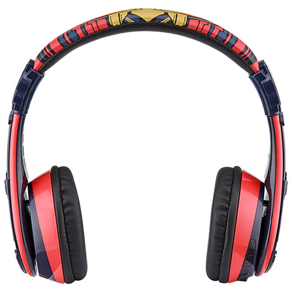 Casque d'écoute Bluetooth pour enfants à suppression du bruit Spider-Man de KIDdesigns - Rouge