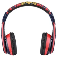 Casque d'écoute Bluetooth pour enfants à suppression du bruit Spider-Man de KIDdesigns - Rouge