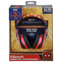 Casque d'écoute Bluetooth pour enfants à suppression du bruit Spider-Man de KIDdesigns - Rouge