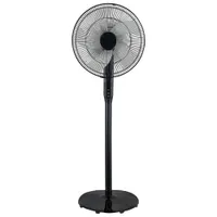 Ventilateur sur pied c.c. oscillant d'Ecohouzng - 16 po - Noir