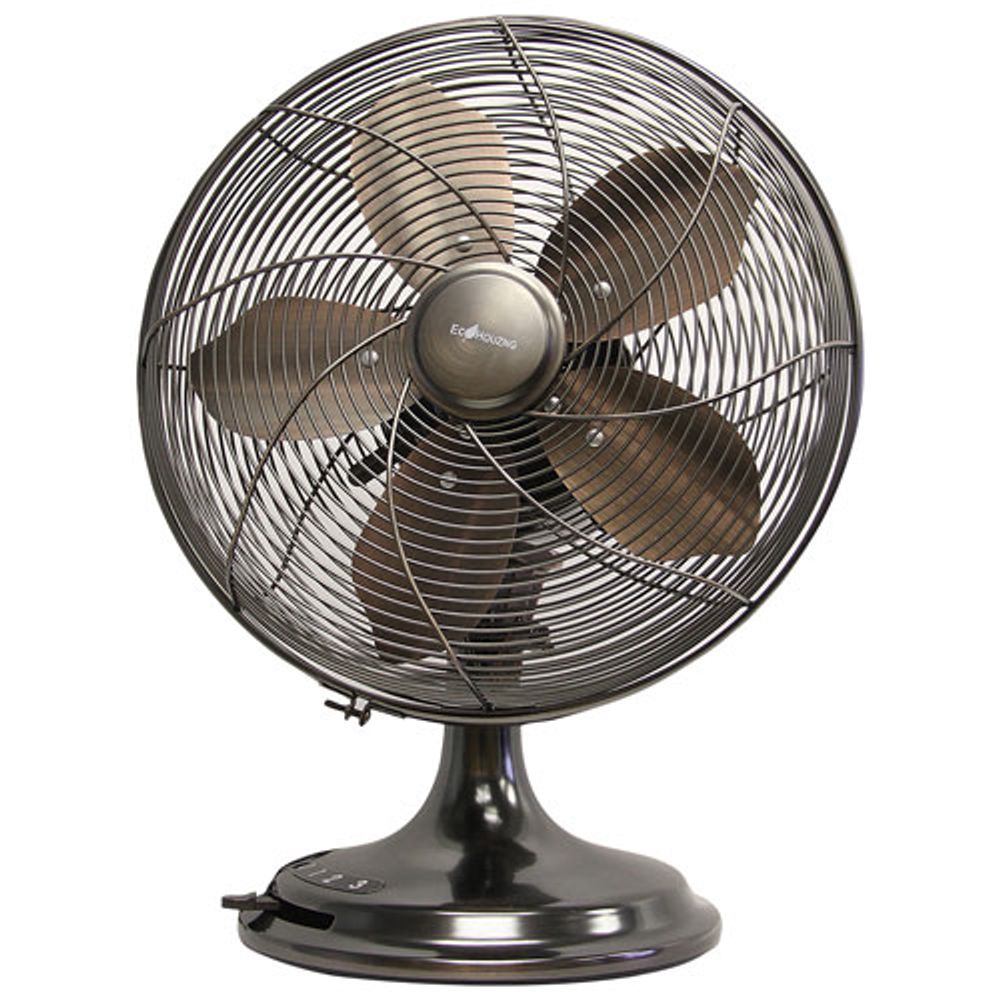 Ecohouzng Retro Desk Fan - 12" - Bronze